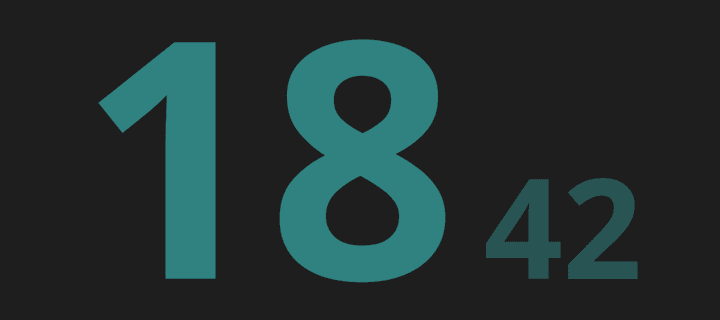 The Headline clock style