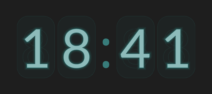 The Nixie clock style
