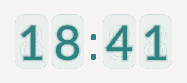 The Nixie clock style