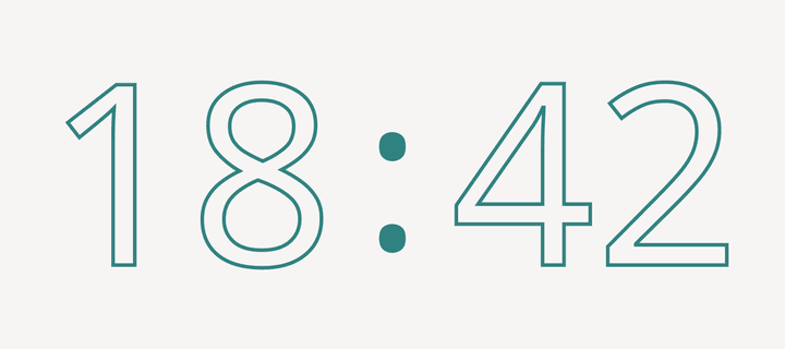 The Outline clock style