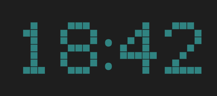 The Pixel clock style