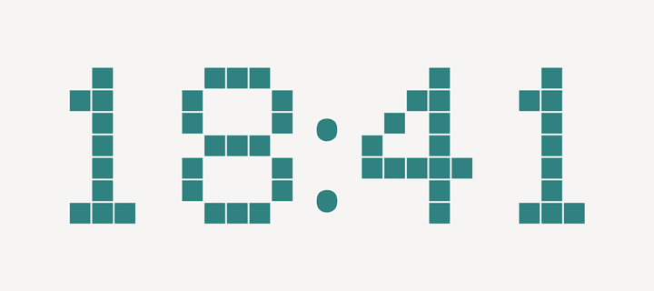The Pixel clock style