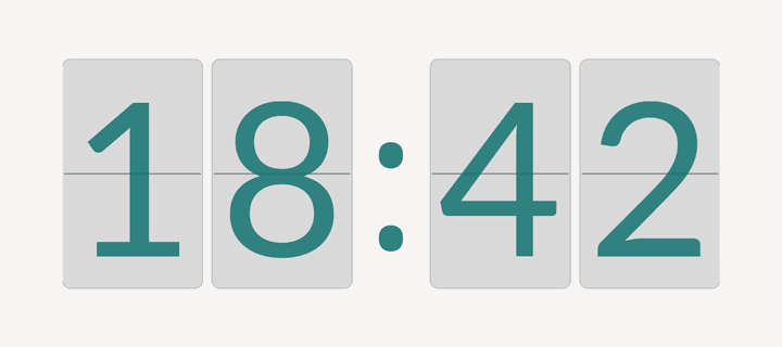 The Recessed clock style